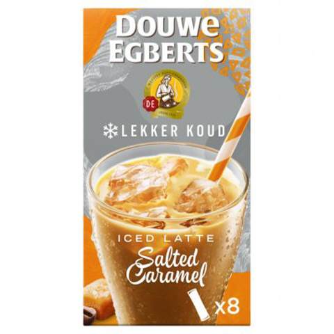 Douwe Egberts Oplos iced latte salted caramel