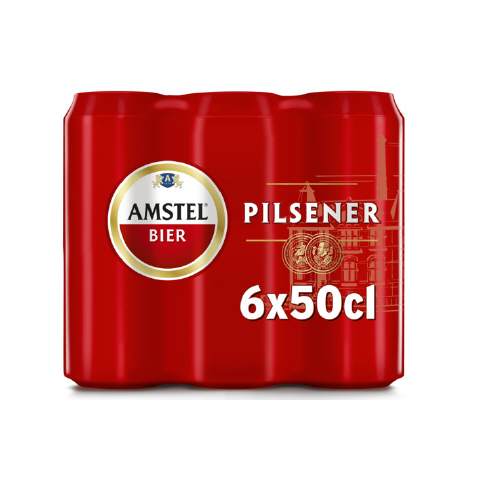 Amstel Pils bier blik 6 x 50 cl