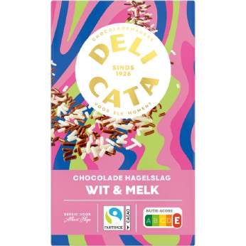 Delicata Chocolade hagelslag wit & melk